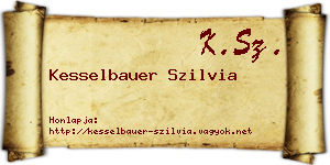 Kesselbauer Szilvia névjegykártya